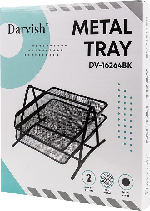 Лоток для бумаг Darvish DV-16264BK (черный)