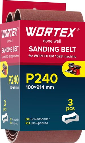 Набор шлифлент Wortex 1325977 (3шт)