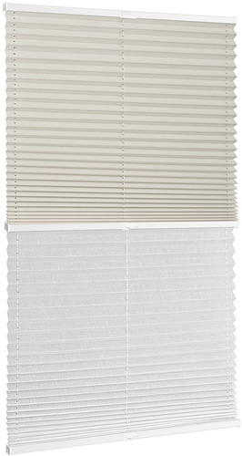 Плиссе Delfa Basic Crush СПШ-35101/3504 Basic Transparent (48x160, кремовый/белый)