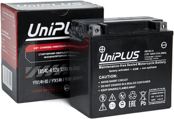 Мотоциклетный аккумулятор UniPLUS EB14C-4 (12 А·ч)