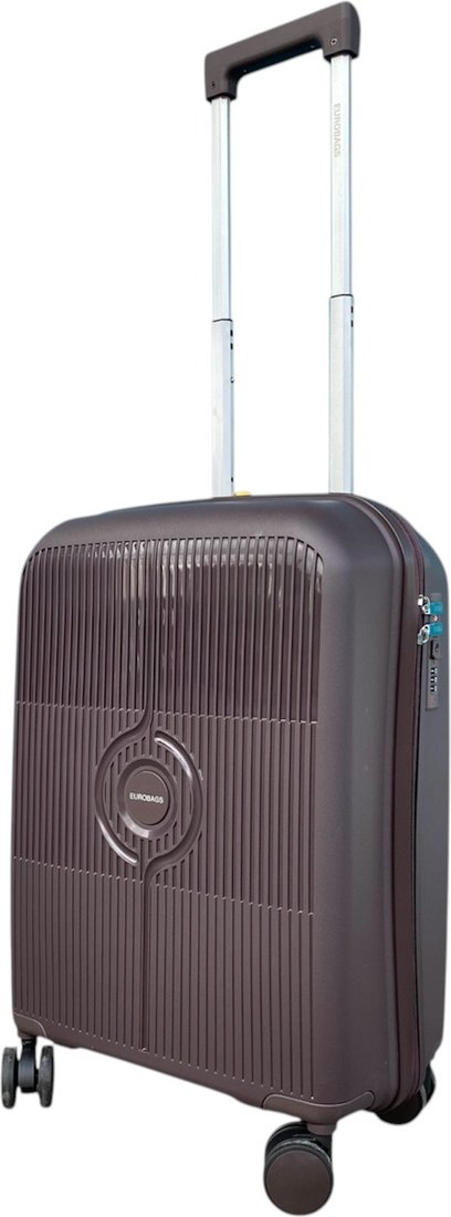Чемодан-спиннер Eurobags PP-N98 (S, коричневый)