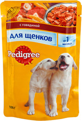 Корм для собак Pedigree с говядиной для щенков от 1 месяца 0.1 кг