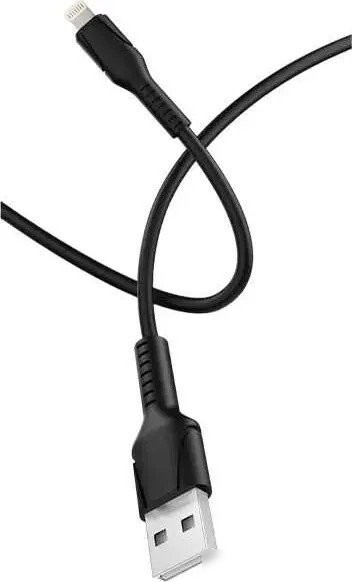 Кабель GoPower 00-00028370 USB Type-A - Lightning (1 м, черный)