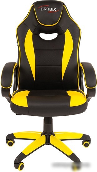 Кресло Brabix GM-162 (черный/желтый)