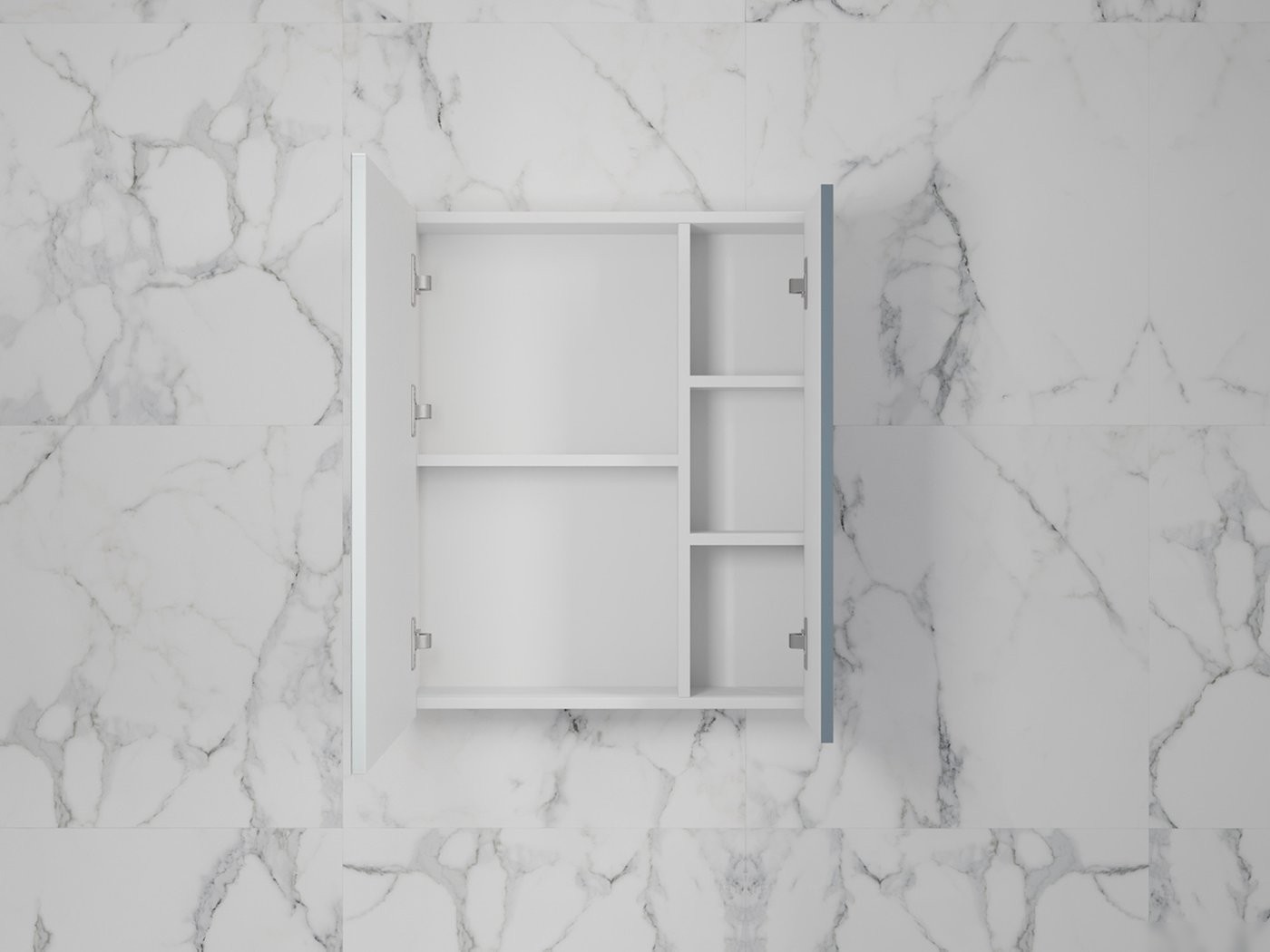 Symbolite Шкаф с зеркалом для ванной Стокгольм 60 (графит софт)