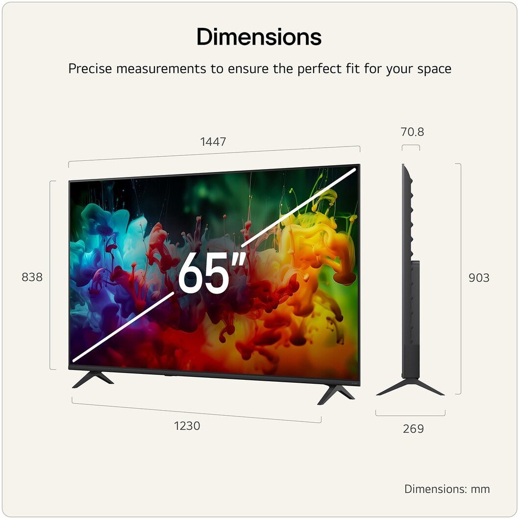 MiniLED телевизор LG QNED AI QNED72 65QNED72B6B