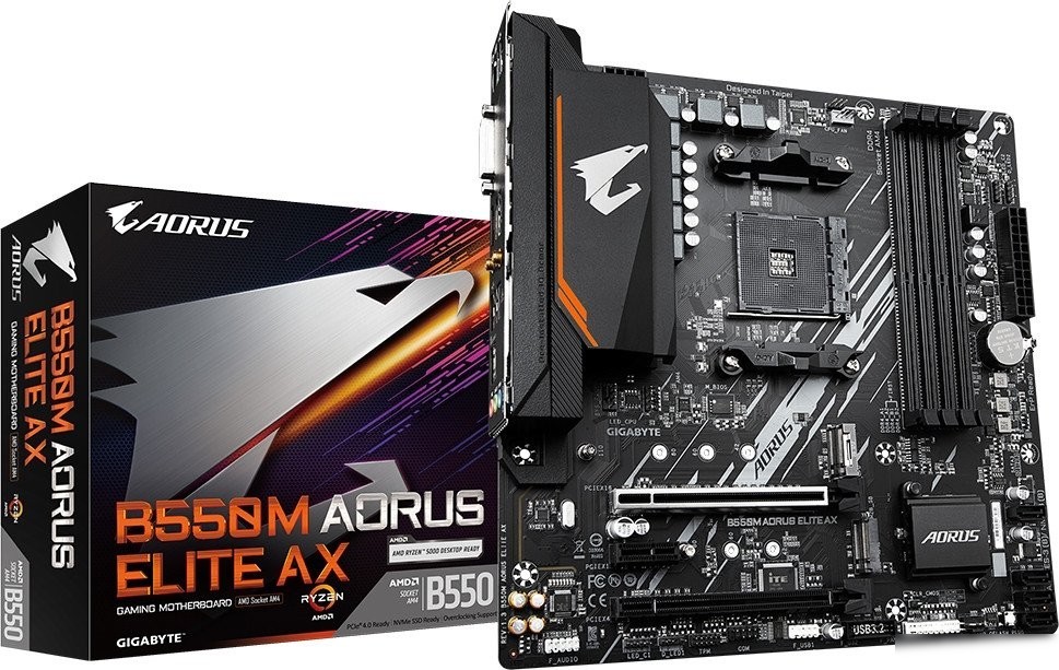 Материнская плата Gigabyte B550M Aorus Elite AX
