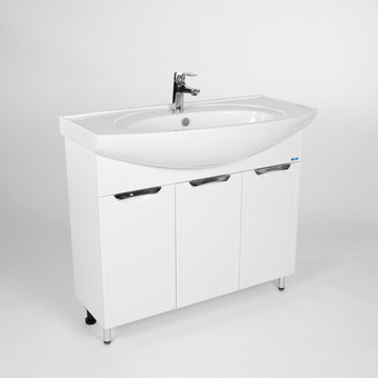 Viant Тумба Лима с умывальником Энигма 100 VLIM100EN-T3ST + 1WH207777