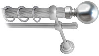 Карниз для штор Lm Decor Шар большой 059 2р витой 25/16мм (сатин, 3.2м)