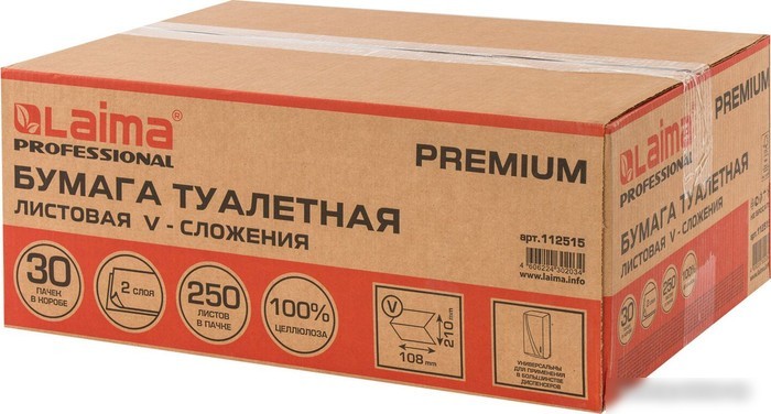 Туалетная бумага Laima Premium 112515 (30 шт, белый)