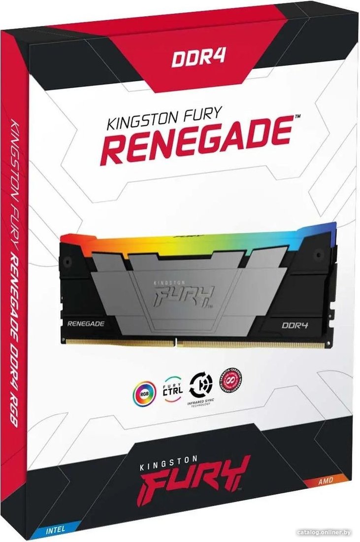 Оперативная память Kingston FURY Renegade RGB 2x8ГБ DDR4 4000 МГц KF440C19RB2AK2/16