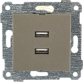 Розетка USB Mutlusan Rita 2200-449-0186 (антрацит)
