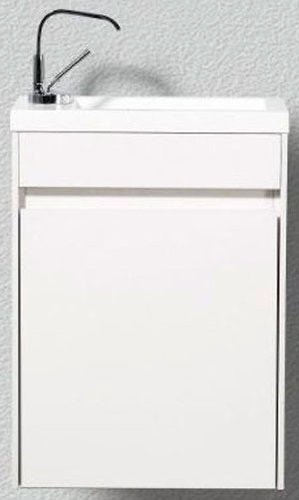 BelBagno Тумба под умывальник Pietra Mini-400-1A-SO-BL-L (левый, bianco)