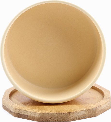 Миски на подставке Mr. Kranch Bamboo MKR201340 (сливочный)