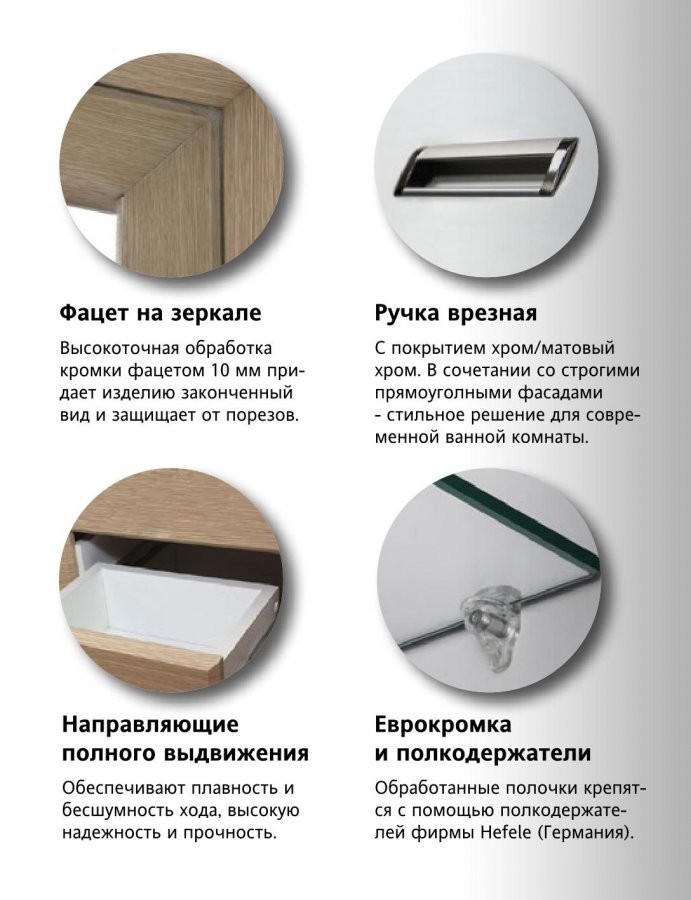 Style Line Тумба под умывальник Ирис 60 (для классической раковины)