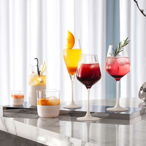 Набор бокалов для воды и напитков Villeroy & Boch Manufacture Rock Blanc 11-3799-8260 (4шт)