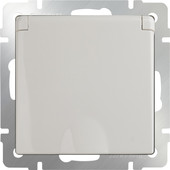 Розетка Werkel WL03-SKGSC-01-IP44 (слоновая кость)