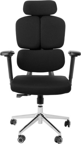Игровое (геймерское) кресло Jiqiao R6001-ПЧ (черный/черный)