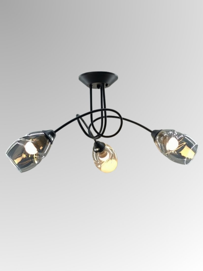 Люстра средней высоты Aitin Pro НПБ 02-3x60-102 S5126/3 (черный)