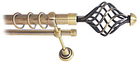 Карниз для штор Lm Decor Вираж 098 2р гладкий 25/16мм (антик, 3.6м)