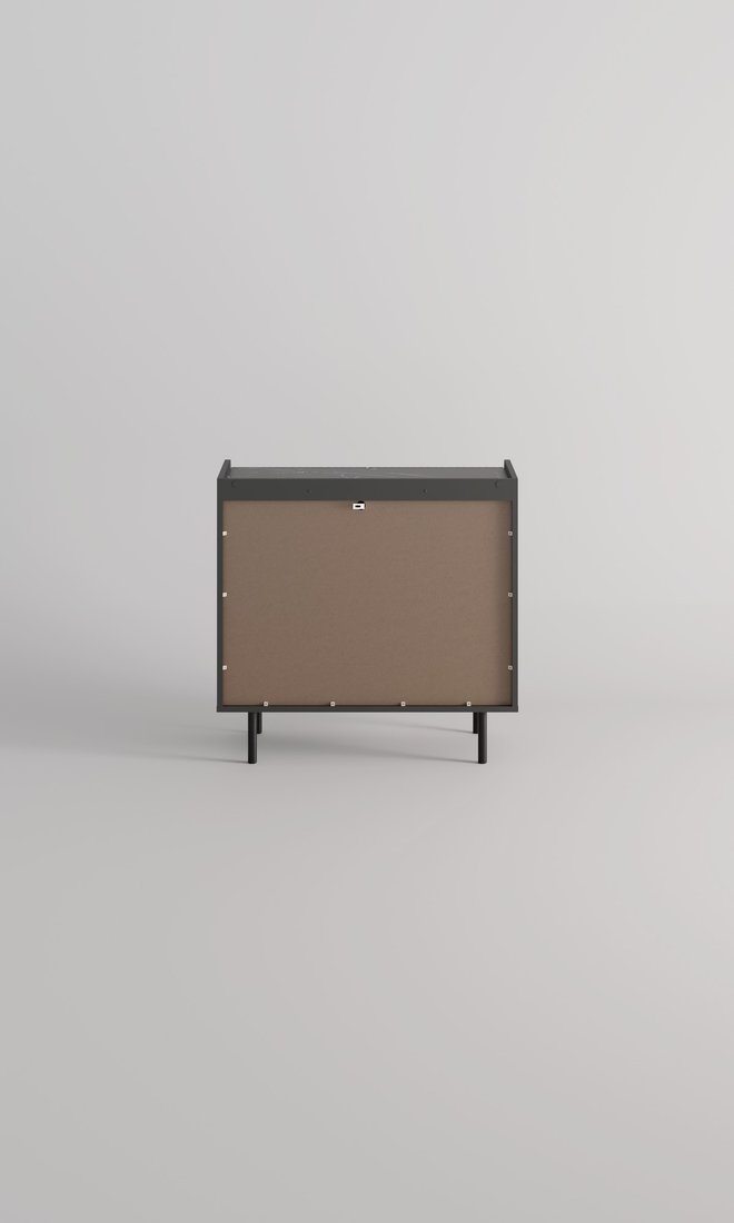 Тумба Anrex Soho 2D2S (графит/мрамор/дарк грей)