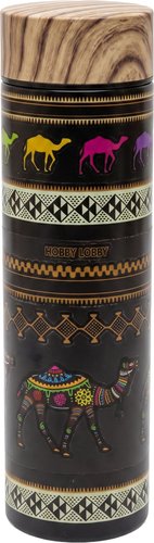 Термос Hobby Lobby HB-070 (500мл, черный с рисунком)