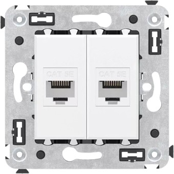 Розетка компьютерная DKC Avanti RJ-45 4400664 (белое облако)