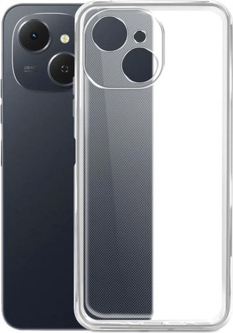 Чехол для телефона BoraSCO Silicone Case для Tecno Spark 40C 75397 (прозрачный)