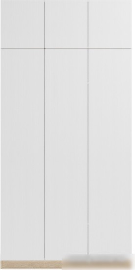 Шкаф распашной Soma Lord Lite 3-х створчатый 120x240 (дуб сонома/белый)