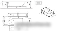 Каркас AM.PM Spirit W72A-170-075W-R2