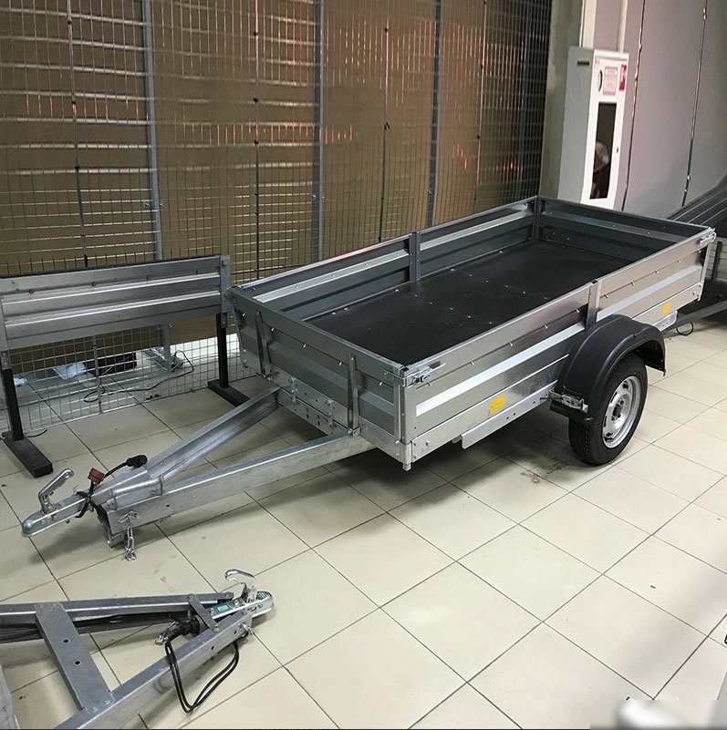 Одноосный прицеп AvtoS A20M1B (2000x1300x300, R13, ресс. 3302(ГАЗ-1лист), тент 400мм)