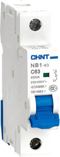 Выключатель автоматический Chint NB1-63 1P 2A 6кА B (DB) 179603