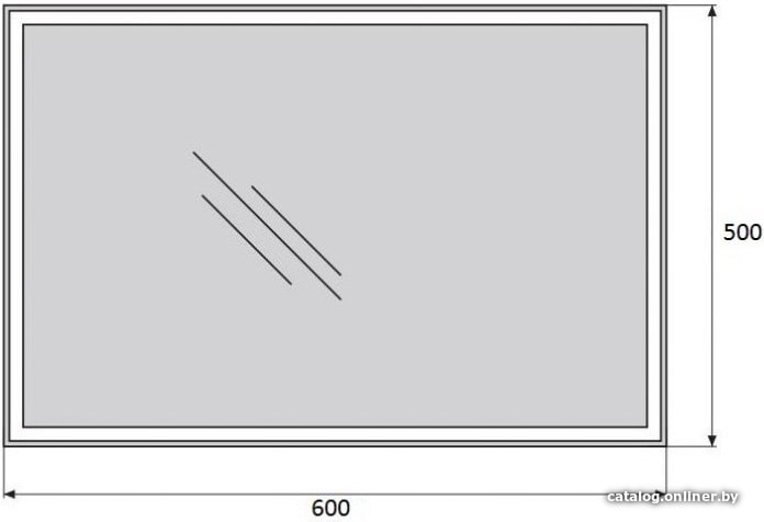 BelBagno Зеркало SPC-GRT-500-600-LED-BTN