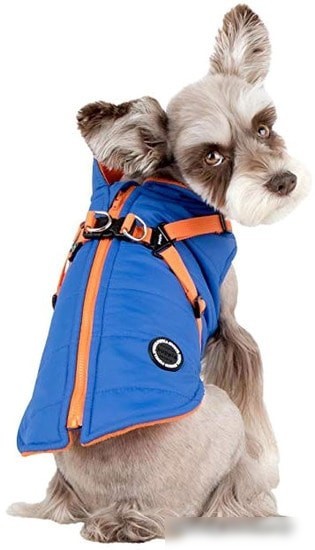Шлейка-жилетка Puppia Mountaneer ll PAPD-VT1366-RB-S (голубой)