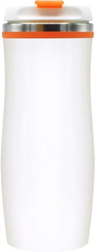 Термокружка UTTA Latte 5003.07 0.42л (белый/оранжевый)