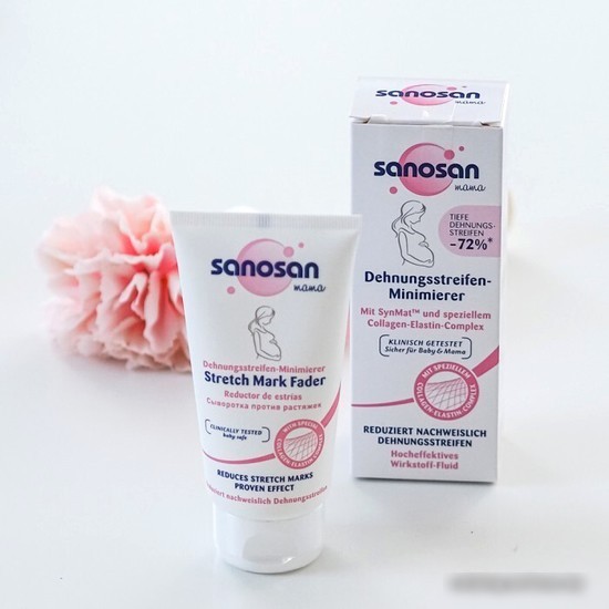 Косметика по уходу за телом Sanosan Mama Сыворотка против растяжек 75 мл
