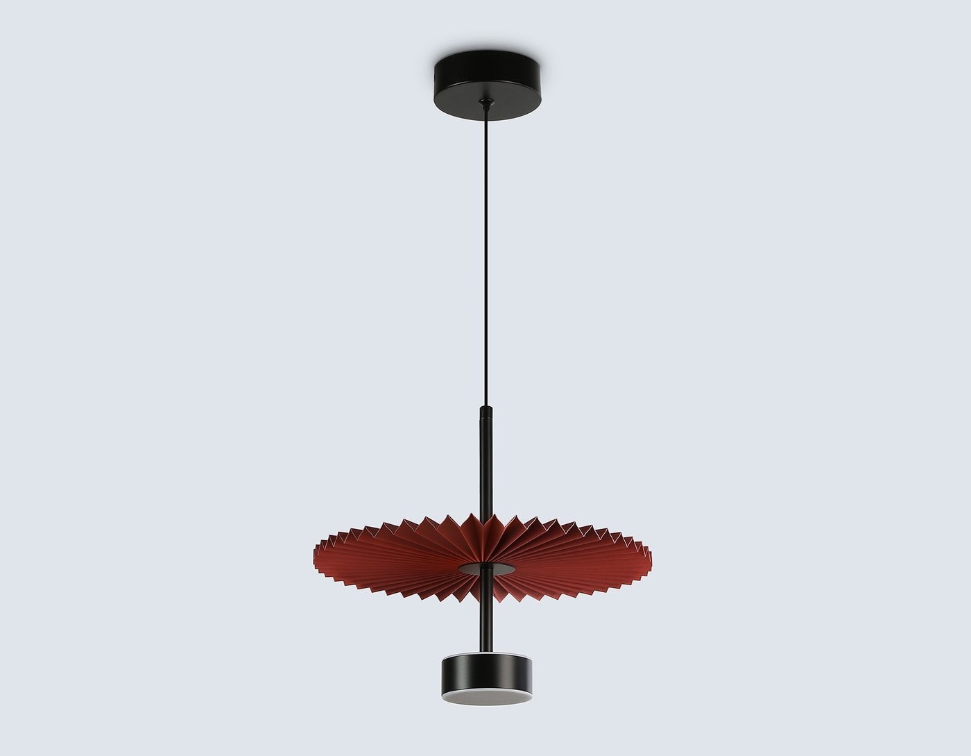 Подвесная люстра Ambrella LH72613 BK/RD (черный/красный)