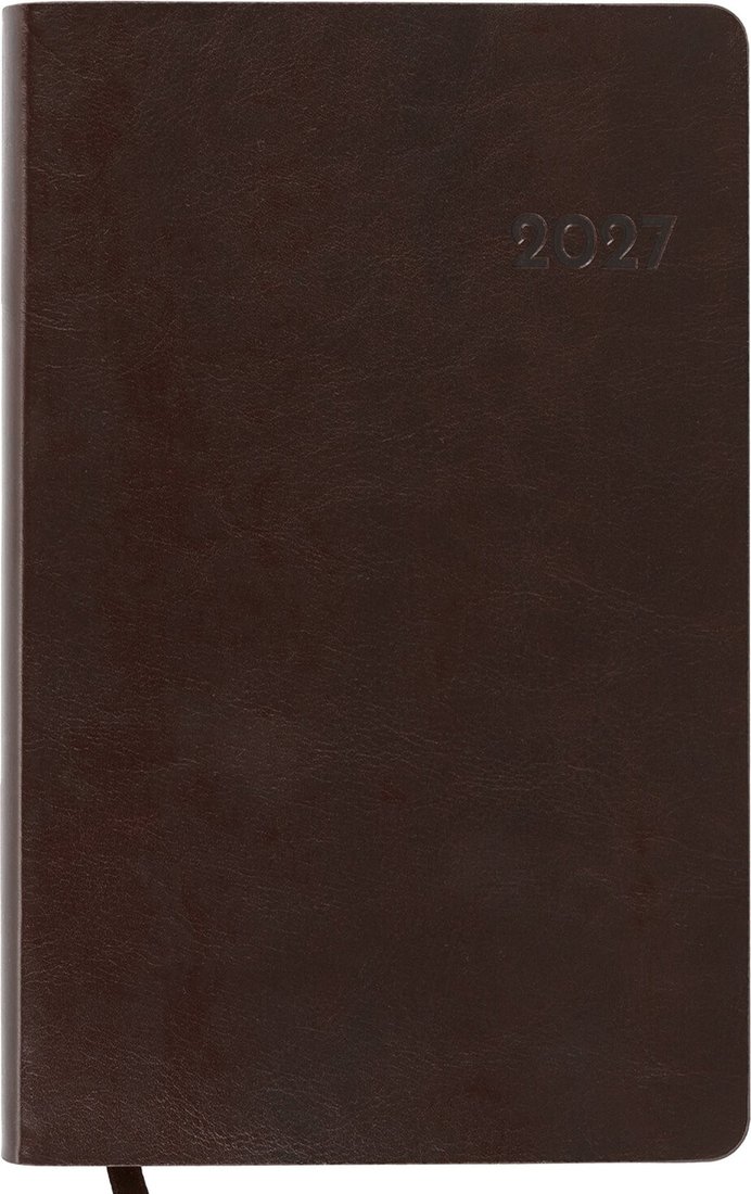 Ежедневник BRAUBERG Flexi 2027 118222 (темно-коричневый)