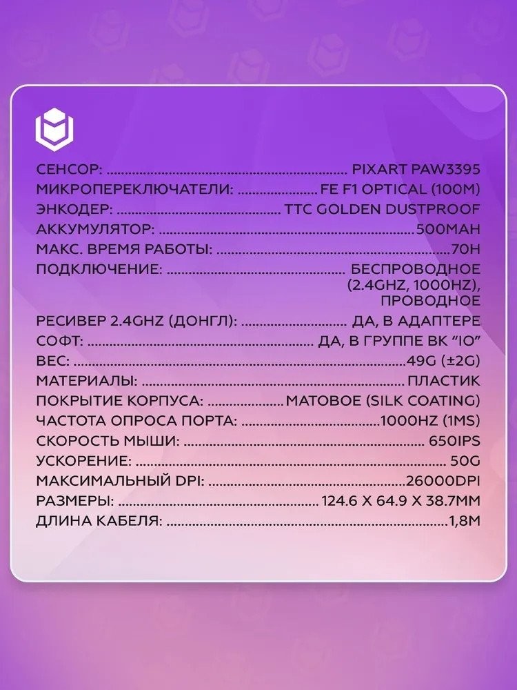 Игровая мышь IO by Red Square Aurora (белый)