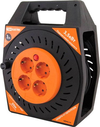 Удлинитель на катушке TDM Electric SQ1301-0555