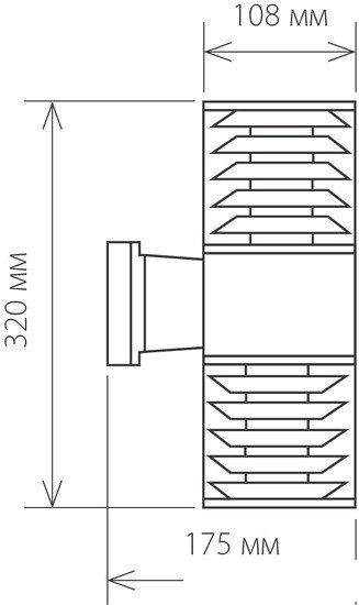 Бра Elektrostandard Techno 1407 (черный)
