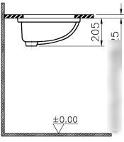 Умывальник Vitra Arkitekt 58.5x45 (6069B003-0012)