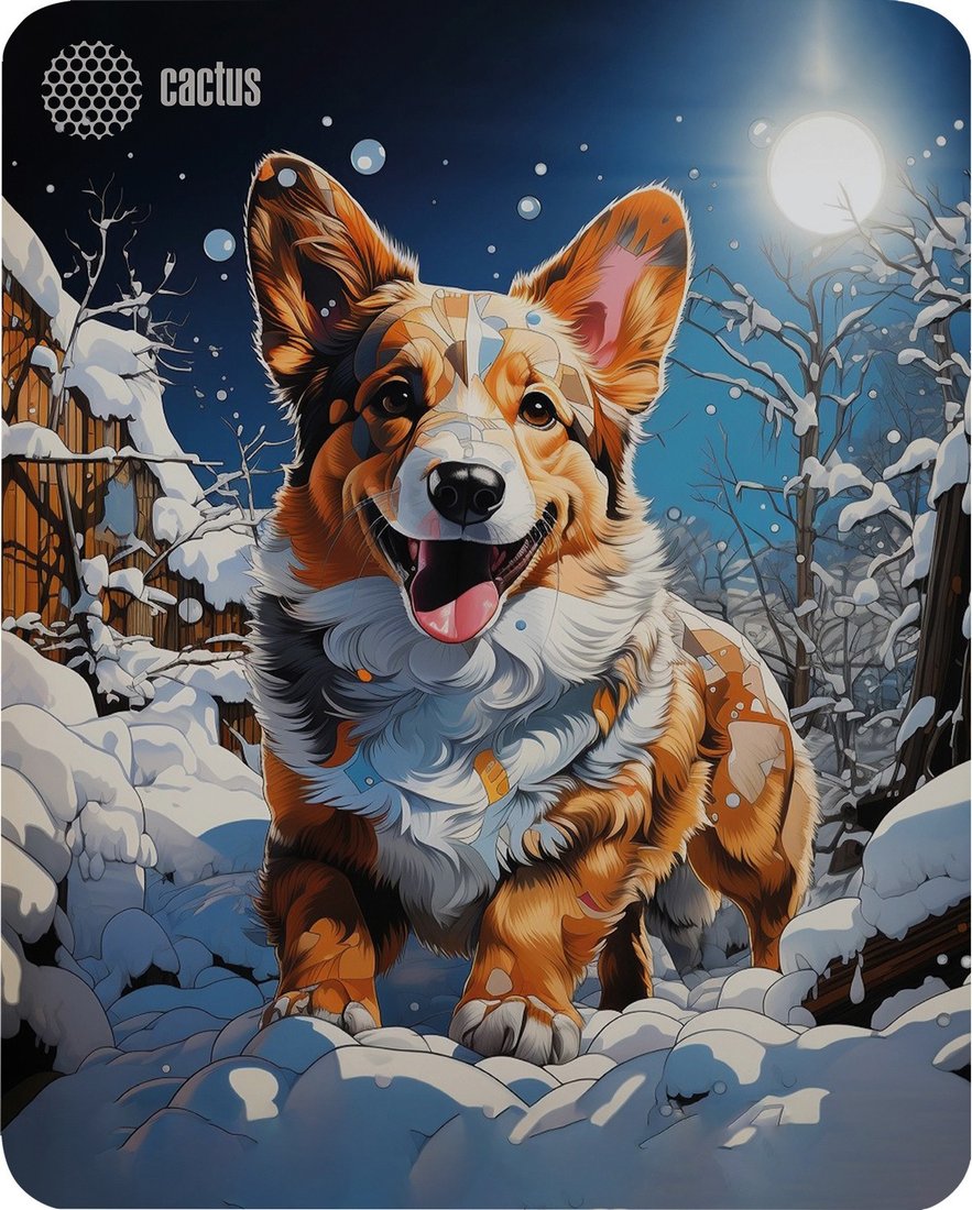 Коврик для мыши CACTUS Corgi CS-MPC-D13M