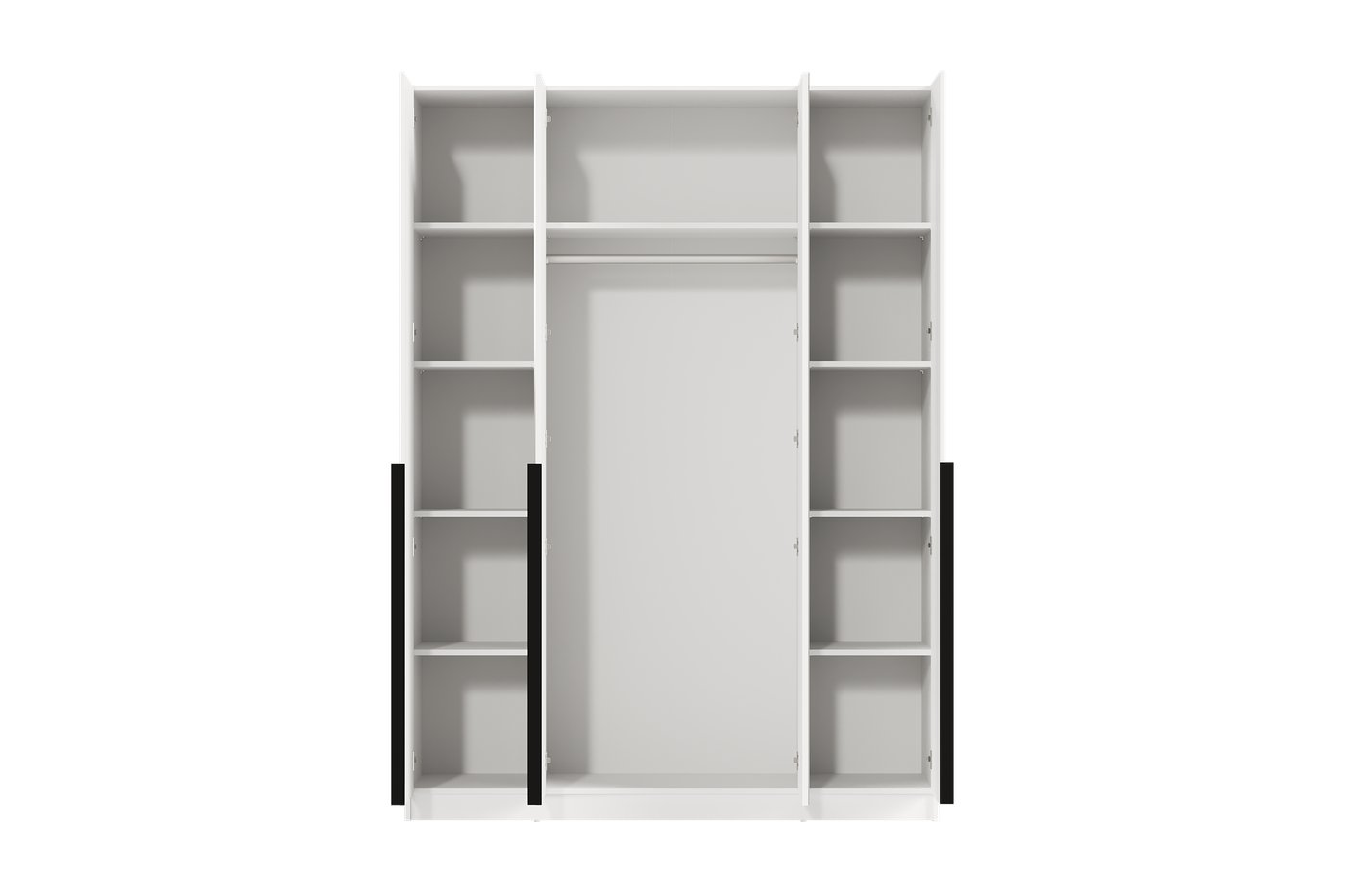 Шкаф распашной Black Red White SZF2D2L (белый/белый)