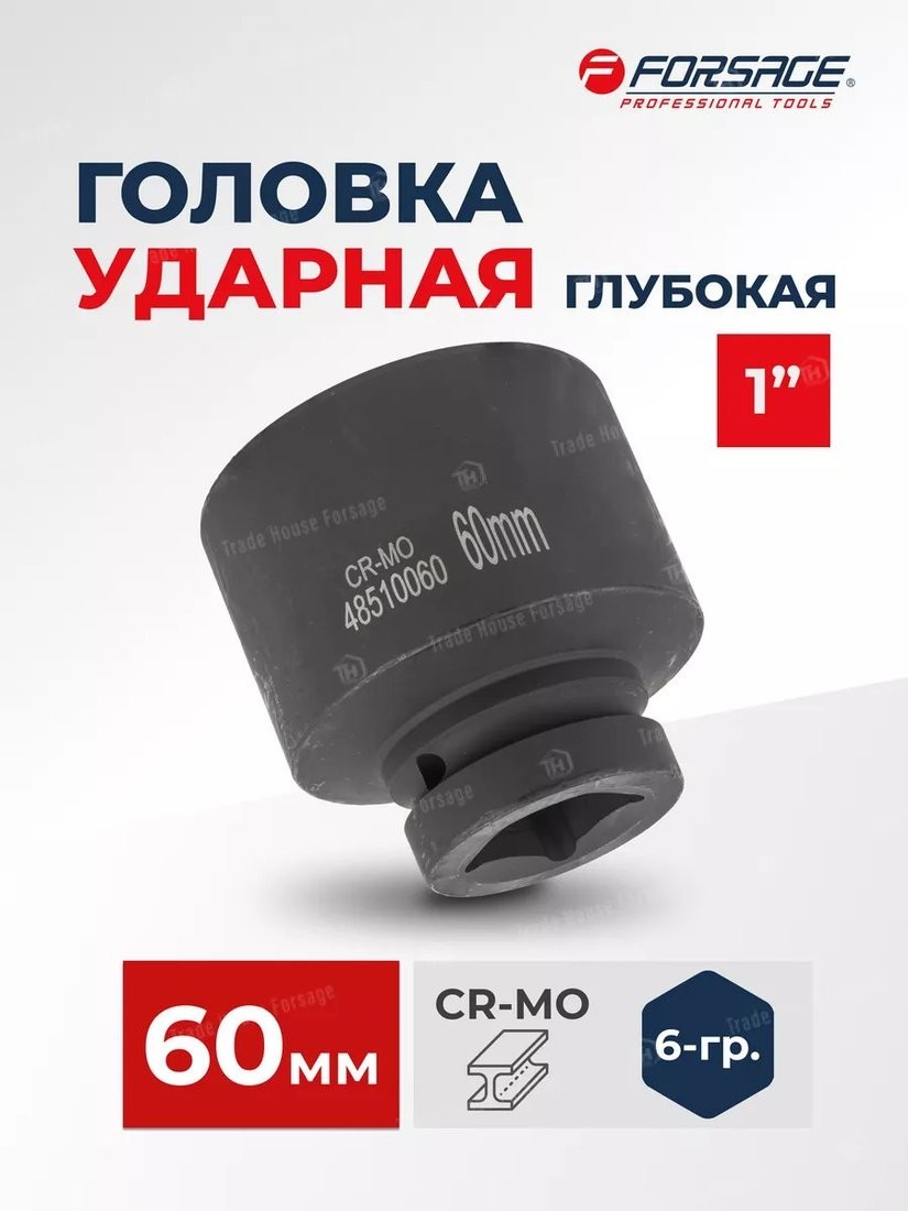 Головка слесарная FORSAGE F-48510060 (6390)