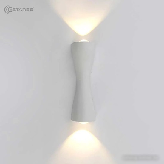 Уличный настенный светильник Estares Savio 6W 2L-WW-160x60x50-WHITE-220-IP54
