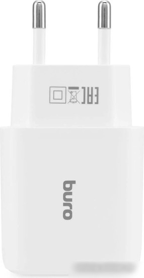 Сетевое зарядное Buro BUWH1 (белый)