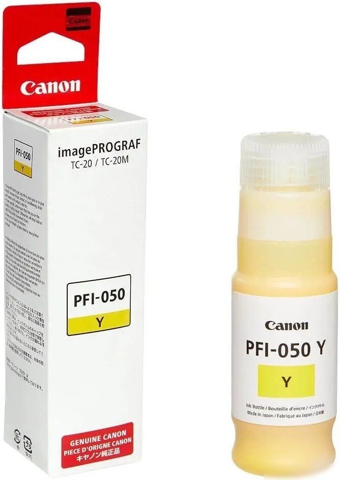 Чернила Canon PFI-050Y Yellow 5701C001
