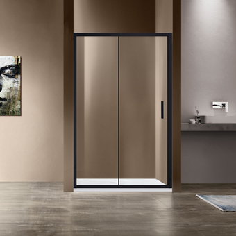 Душевая дверь Vincea Garda VDS-1G140CLB (черный/прозрачное)