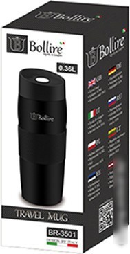 Термокружка Bollire BR-3501 0.36л (черный)